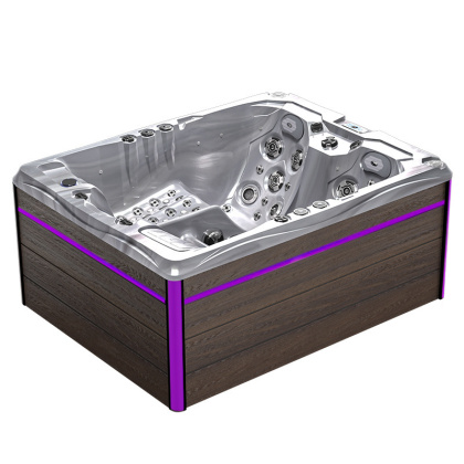 JACUZZI OGRODOWE WANNA SPA754 CAPPUCCINO OBUDOWA BRĄZOWA DESKA F21