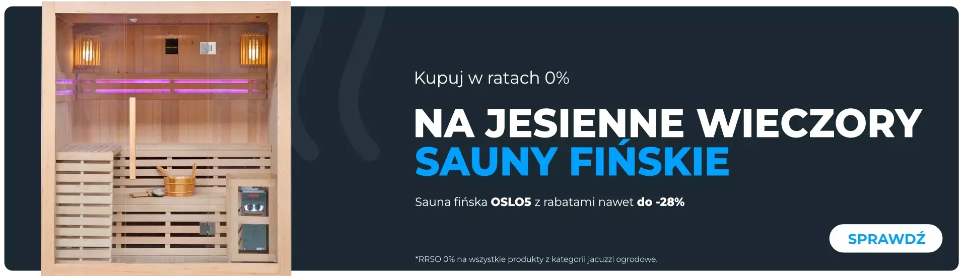 SAUNY FIŃSKIE Z RABATAMI DO 28%